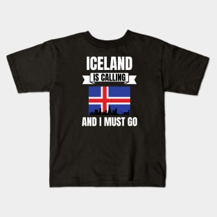 Iceland Travel Kids T-Shirt